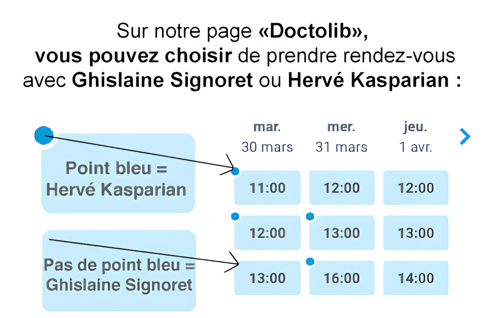 Prendre rendez-vous sur Doctolib